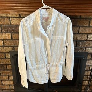 Saint Tropez West White Linen Jacket
